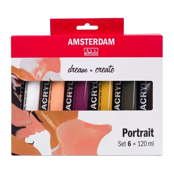 Amsterdam Standard acrylic portrait set 6x120ml