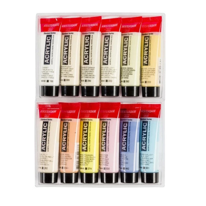 Amsterdam Standard Acrylic Pastels Set - 20ml x 12