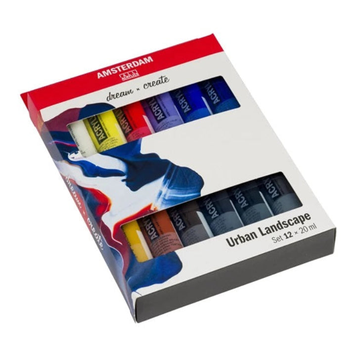 Amsterdam Standard Acrylic Urban Landscape Set - 20ml x 12