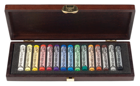 Rembrandt Soft Pastel Wood Box Starter Set of 15