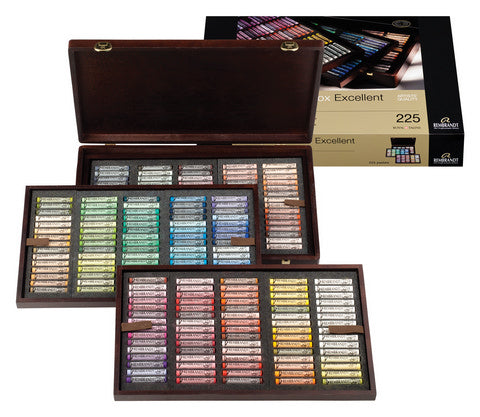 Rembrandt Soft Pastel Wood Box Stick Portrait Colors- Set of 225