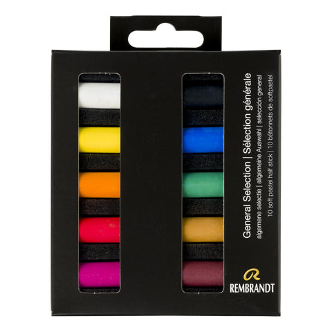 Rembrandt Soft Pastels Half Stick Set General Selection- Set Of 10
