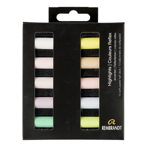 Rembrandt Soft Pastels Half Stick Highlights – Set of 10