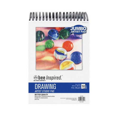 Bee Inspired Jumbo Drawing Pad - 9"X12"