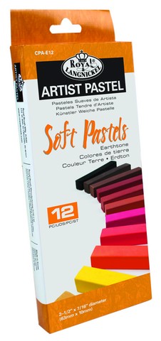 Essentials Soft Chalk Pastels Earth Colors- Set of 12