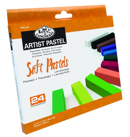 Essentials Soft Chalk Pastels Landscape Colors - Set of 24