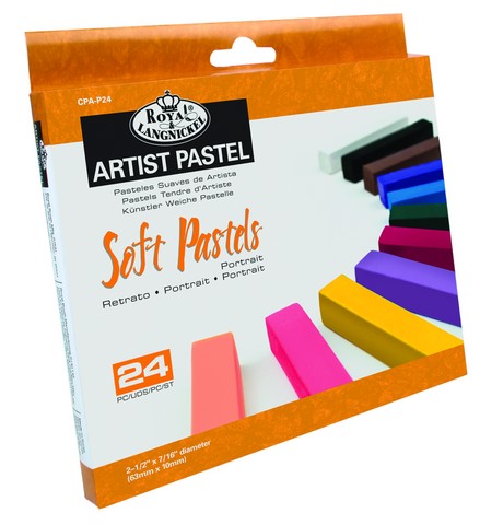Essentials Soft Chalk Pastels Portrait Colors - Set of 24