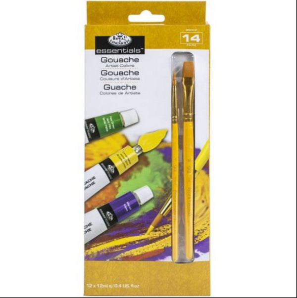 Artist Paint Gouache- Set Of 12 With Brush