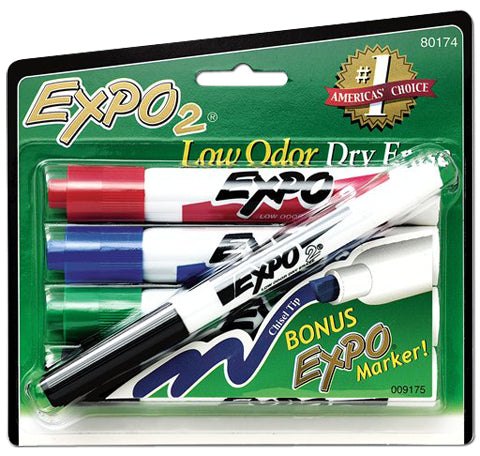 Expo 2 Chisel Tip 4 Color Set