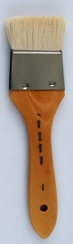 Silver Brush Alpine White Goat Hair Short Handle Wide Wash Blender