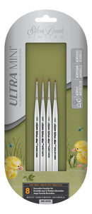 Ultra Mini Decorative Favorite Brush Set of 4