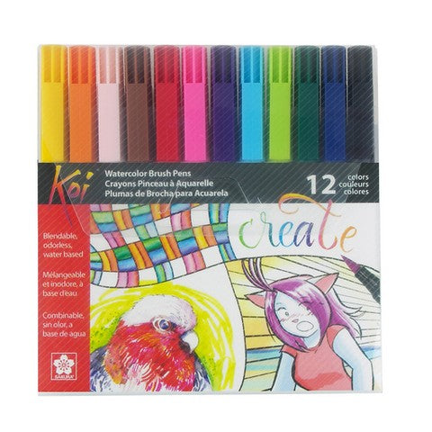 Koi Coloring Brush Pen Sets