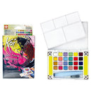 Sakura Koi 24-Color Fluorescent/Metallic/Pearlescent Watercolor Set