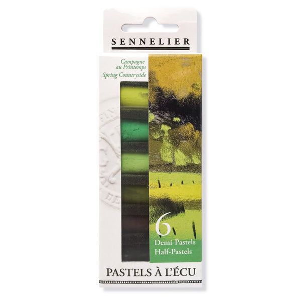 Sennelier Extra Soft Half Pastel Sticks Set of 6 Spring