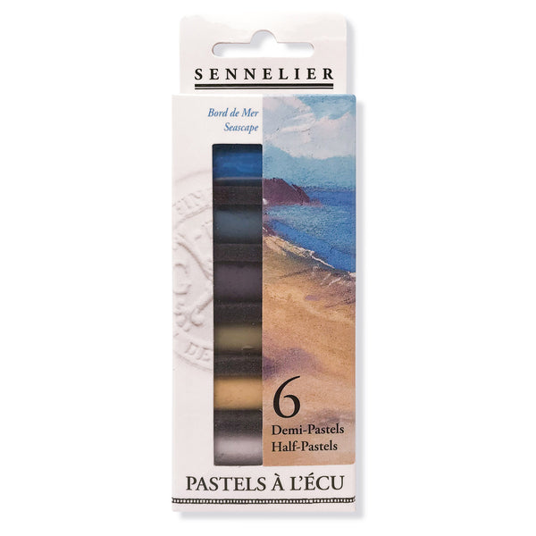 Sennelier Extra Soft Half Pastel Sticks Set of 6 Seaside