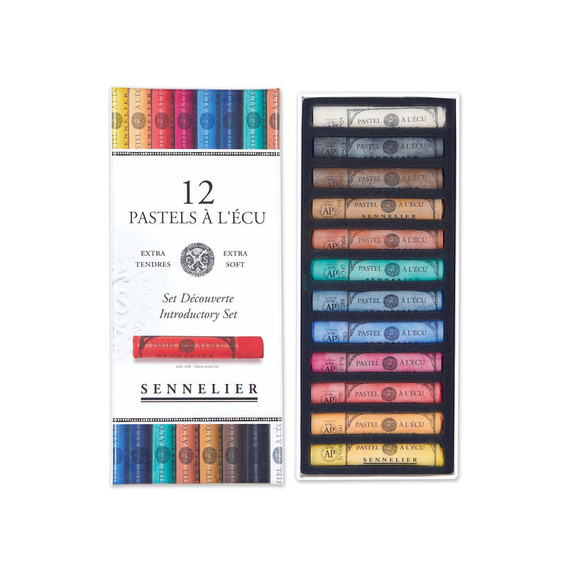 Sennelier Extra-Soft Pastel Full Stick Set - 12-Color Introductory Set