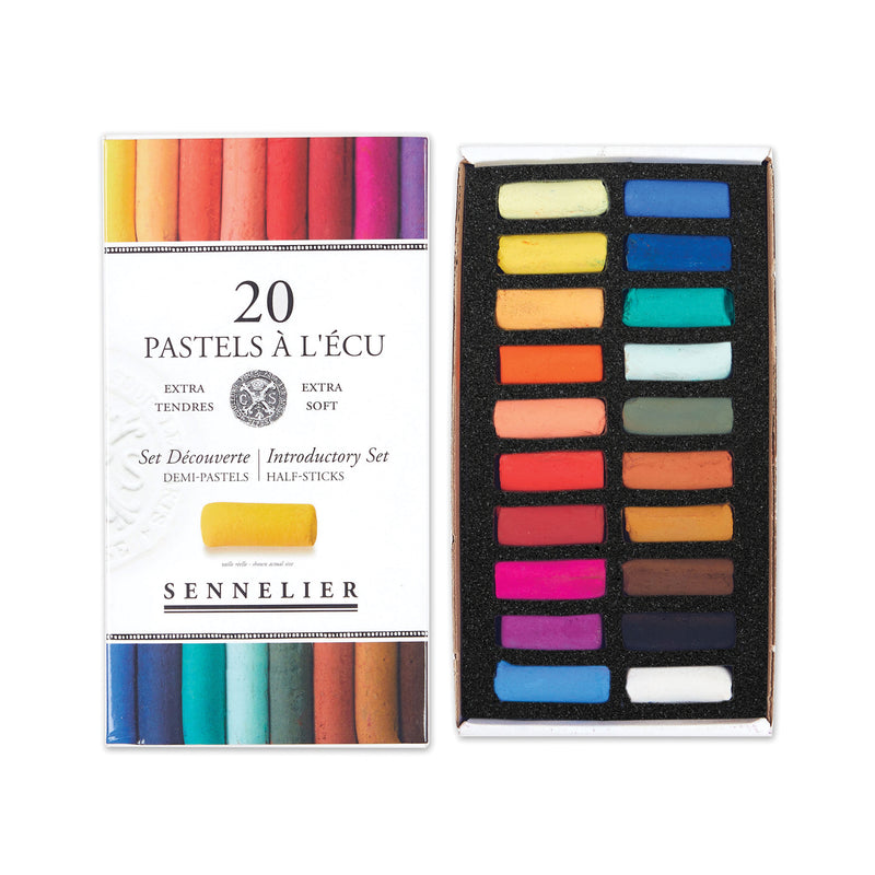 Sennelier Extra-Soft Pastel Half Stick 20-Color Set