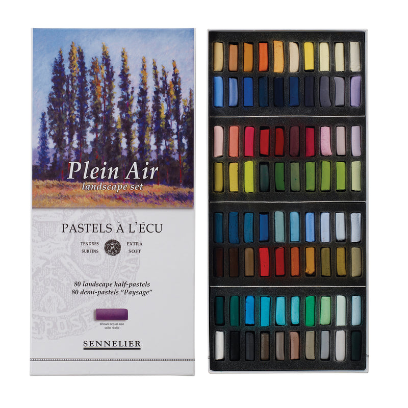 Sennelier Extra-Soft Pastel Half Stick 80-Color Plein Air Landscape