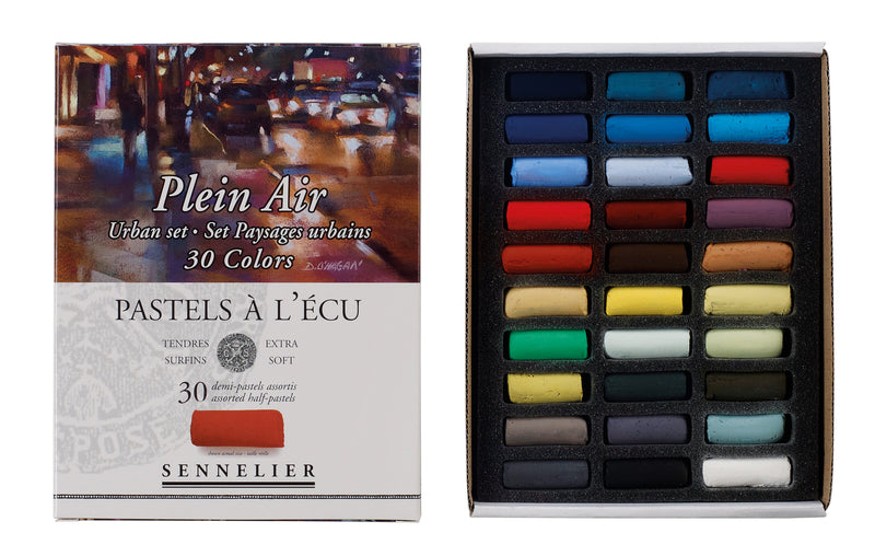 Sennelier Extra-Soft Pastel Half Stick 30-Color Urban Landscape Set