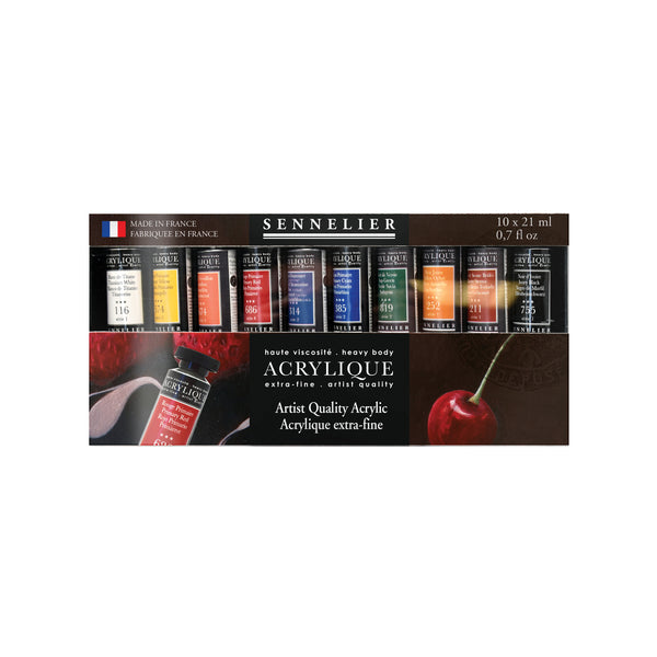 Sennelier Extra-Fine Artists' Acrylic 10-Color Set