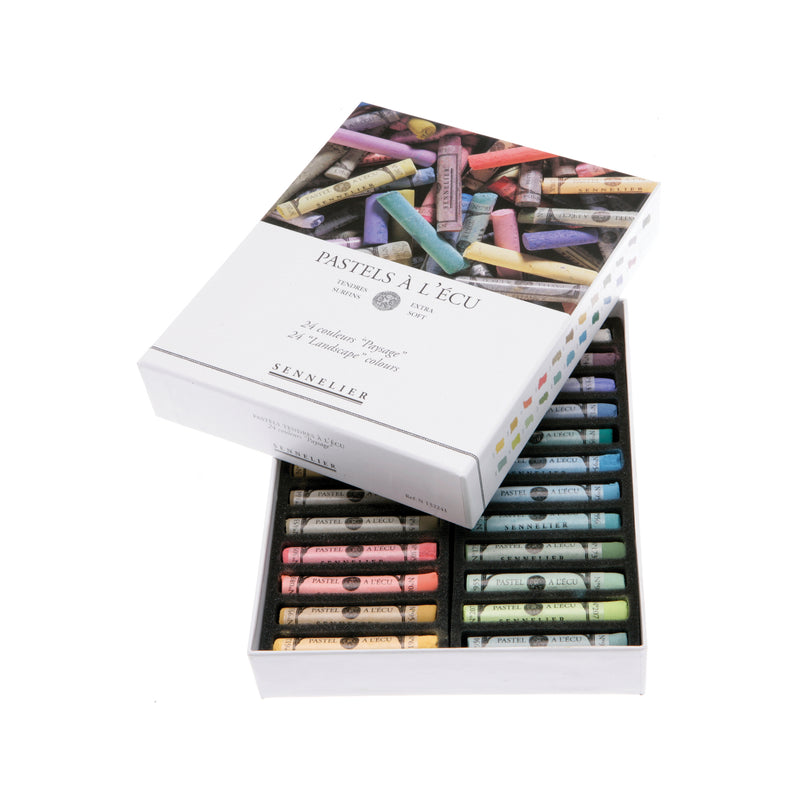 Sennelier Extra-Soft Pastel Full Stick Set - 24-Color Landscape Set