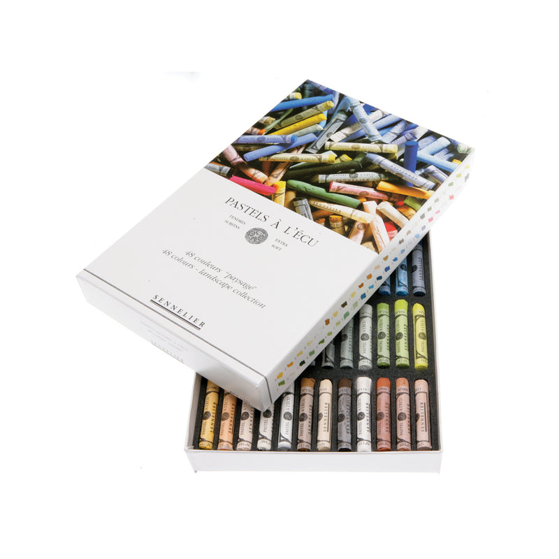 Sennelier Extra-Soft Pastel Full Stick Set - 48-Color Landscape Set