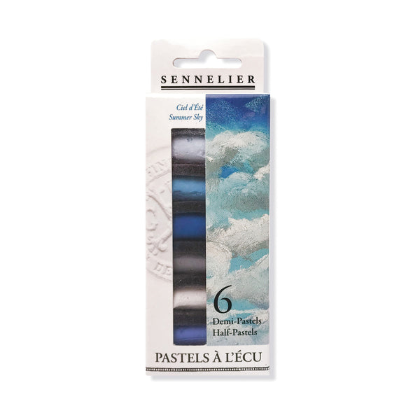 Sennelier Extra Soft Half Pastel Sticks Set of 6 Summer Sky