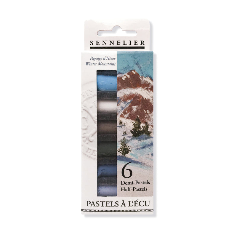 Sennelier Extra Soft Half Pastel Sticks Set of 6 Winter