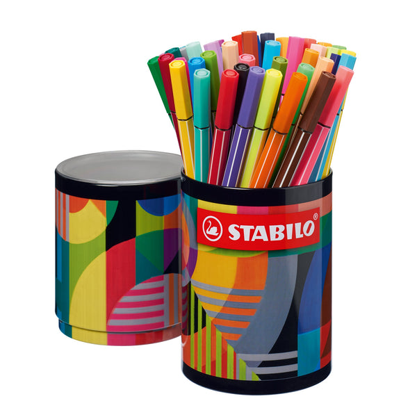 Stabilo Pen 68 45-Color ARTY Metal Round Tin Set