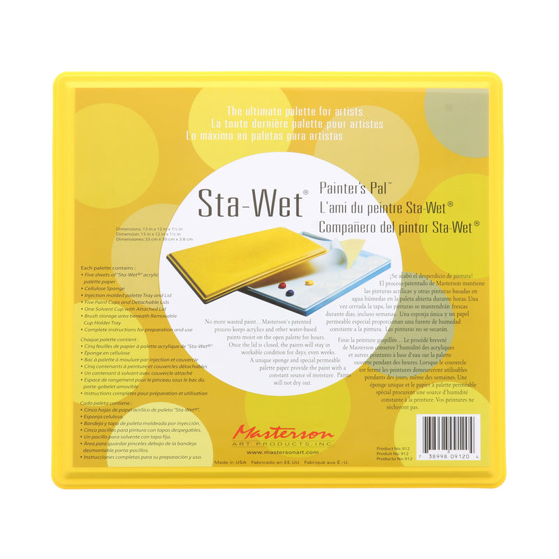 Sta-Wet Painters Pal Palette- 13"X12"