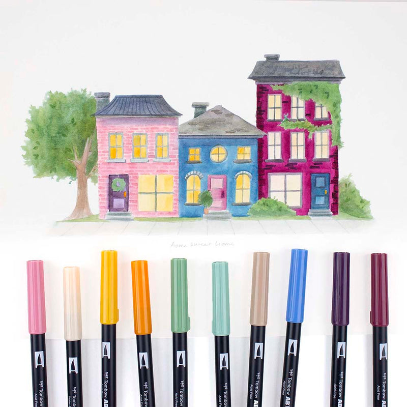 Tombow Dual Brush Set 10 - Cottage