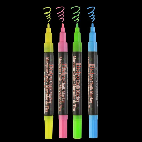 Bistro Chalk Markers - Fine Point - Fluorescent Set A