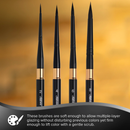 Silver Brush Black Velvet Voyage Travel Brushes