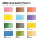 Winsor & Newton Promarker Watercolor 12 Basic Tones Set