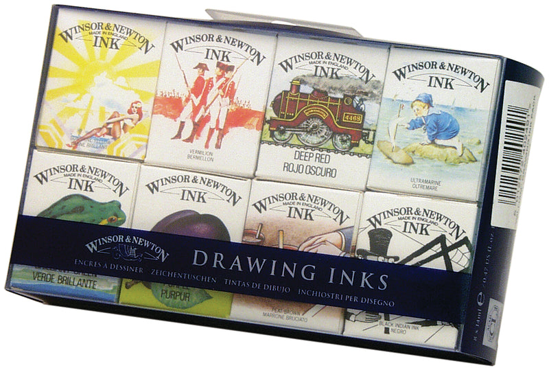 Winsor & Newton Drawing Ink Set of 8