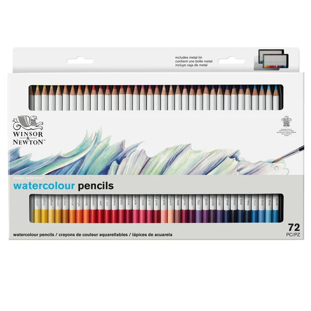 Winsor & Newton Studio Collection - 72 Watercolor Pencil Set