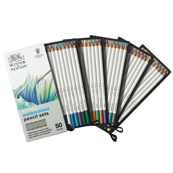 Winsor & Newton Studio Collection - 50 Watercolor Pencil Set