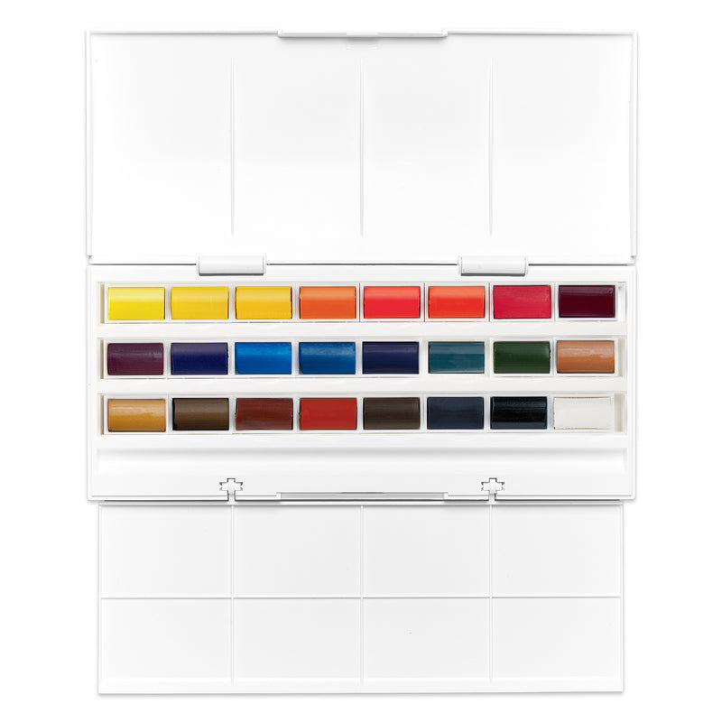 Winsor & Newton Cotman Watercolours Studio Set - 24 Whole Pans