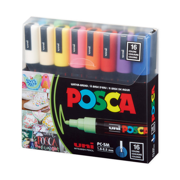 Posca Colour (5M) Medium Marker 16-Piece Set