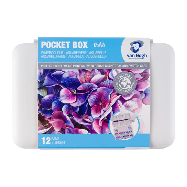 Van Gogh Watercolor Pinks / Violets Selection set of 12