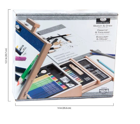 Royal & Langnickel Sketching and Drawing Artist Set - 124 pieces