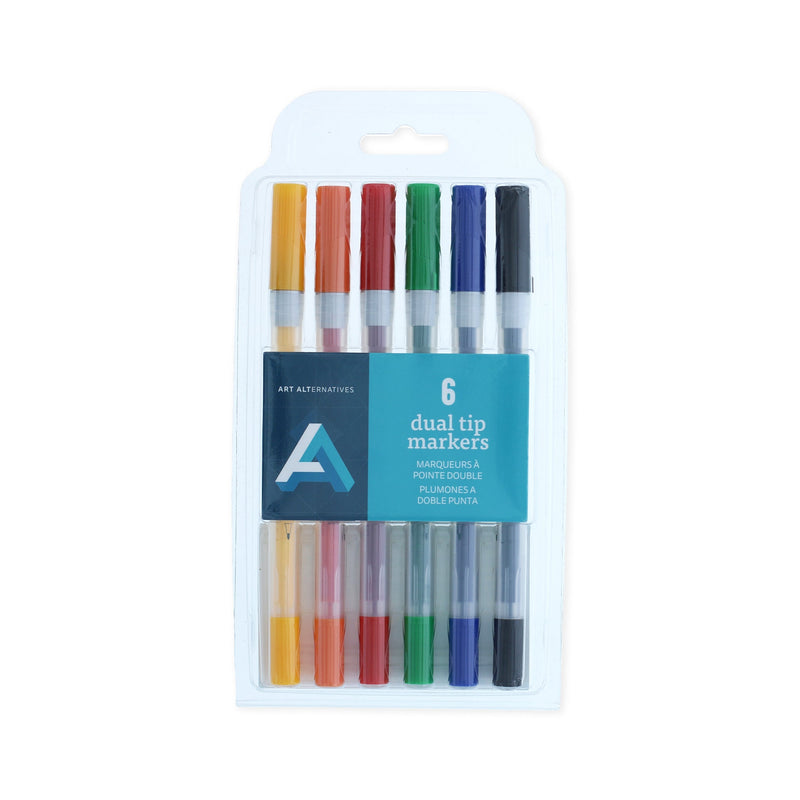 Art Alternatives dual tip marker set of 6