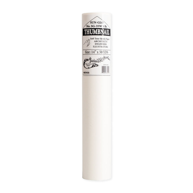 Borden & Riley sun-glo white sketch rolls