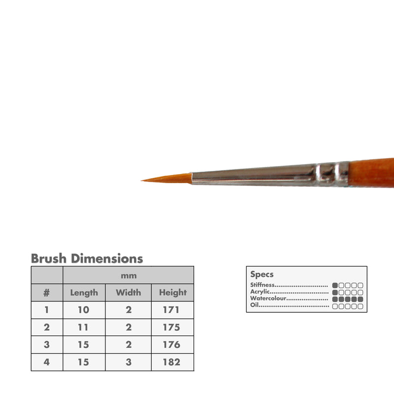 Curry's Series 49 Pony Hair Watercolour Brushes