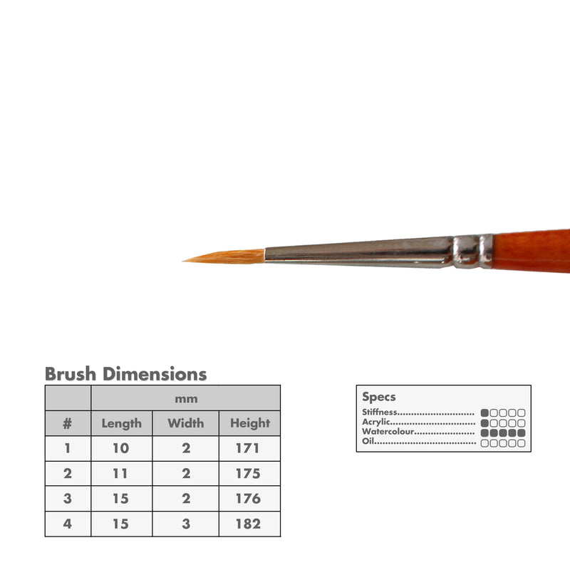 Curry's Series 49 Pony Hair Watercolour Brushes