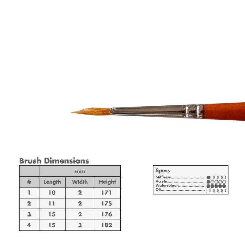 Curry's Series 49 Pony Hair Watercolour Brushes