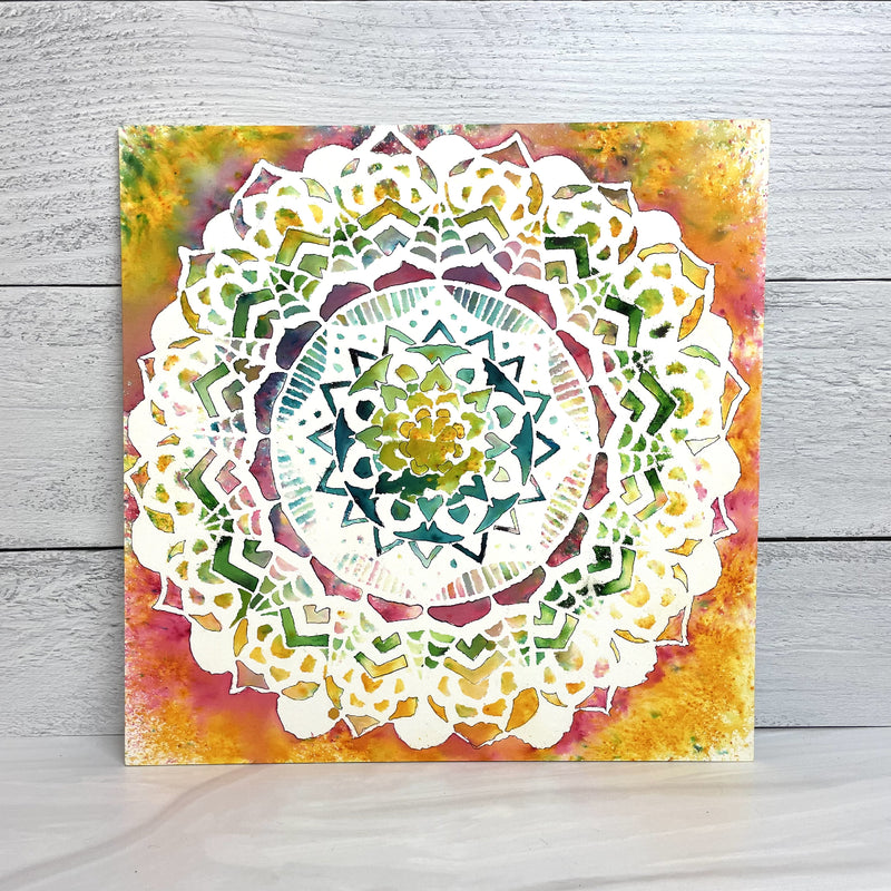 The Crafter's Workshop Fancy Mandala Stencil - 6" x 6"