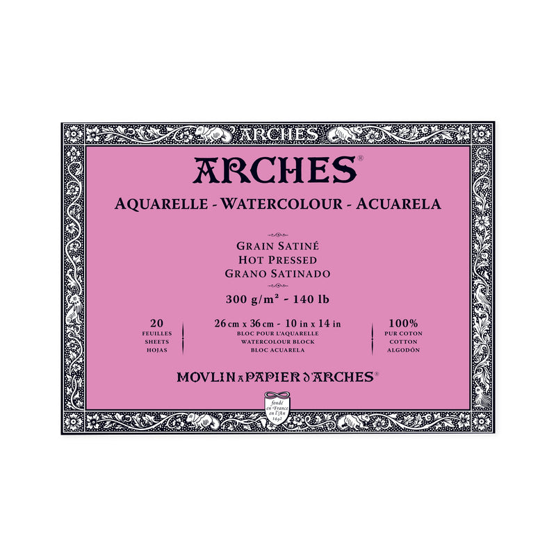 Arches Watercolor Blocks - Hot Pressed 140lb