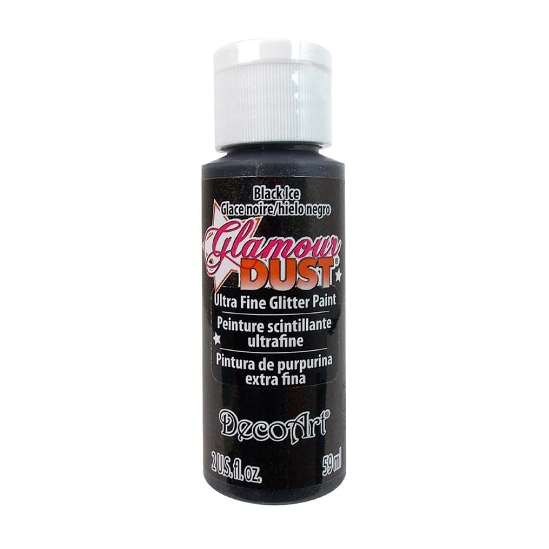 Decoart Glamour Dust 2 oz. Sizzling Red Glitter Paint