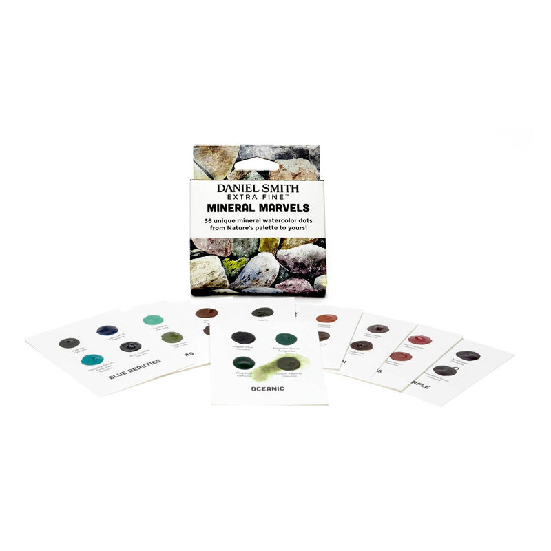 Daniel Smith Extra Fine Watercolour Dot Card - Mineral Marvel Pack (36 Colours)